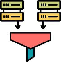 icono de vector de minería de datos