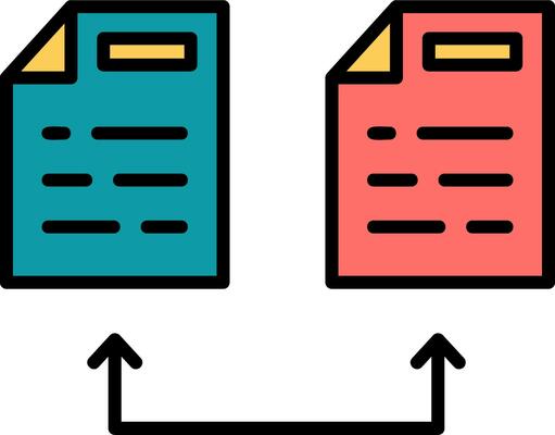Data Transformation Vector Icon