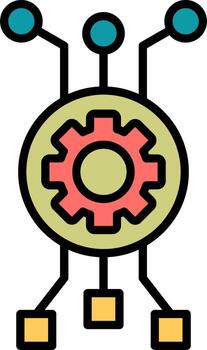 icono de vector de algoritmo