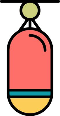 Boxing Bag Vector Icon