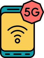 icono de vector de 5g