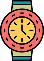 reloj, vector, icono vector