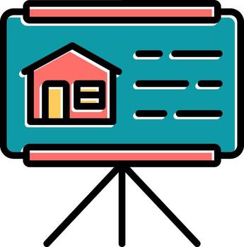 icono de vector de presentación