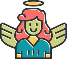 ángel vector icono