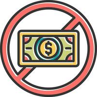 No Money Vector Icon