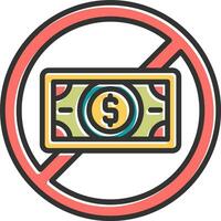 No Money Vector Icon