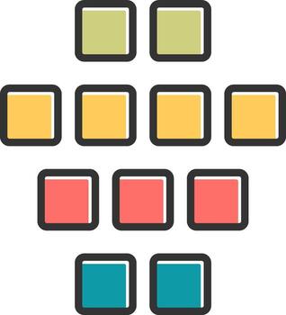 icono de vector de datos estructurados