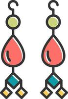 Earrings Vector Icon