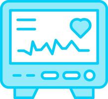 icono de vector de electrocardiograma