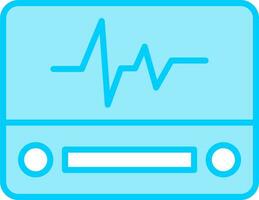 icono de vector de electrocardiograma