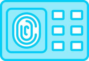 Fingerprint Scanner Vector Icon