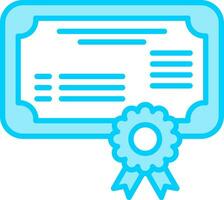 icono de vector de certificado