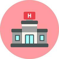 icono de vector de hospital