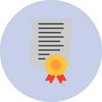 icono de vector de certificado