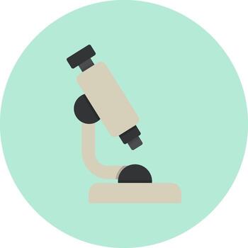 icono de vector de microscopio