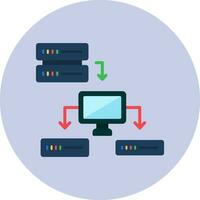 icono de vector de datos estructurados