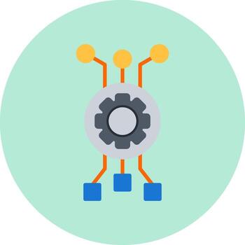 icono de vector de algoritmo