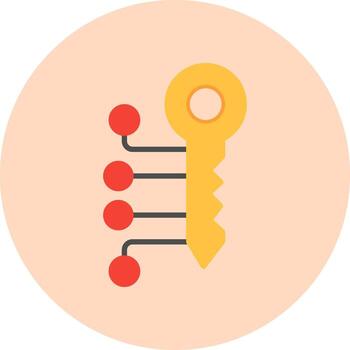 Digital Key Vector Icon