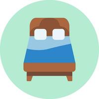 Queen Bed Vector Icon