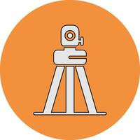 Total Station Vector Icon