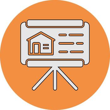 icono de vector de presentación