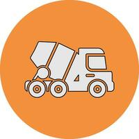 Concrete Mixer Vector Icon