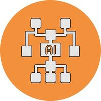 Artificial Intelligence Vector Icon