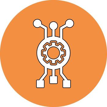 icono de vector de algoritmo