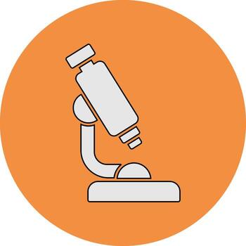 icono de vector de microscopio