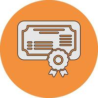 icono de vector de certificado