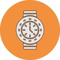 reloj, vector, icono vector