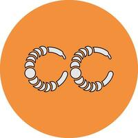 Hoop Earrings Vector Icon