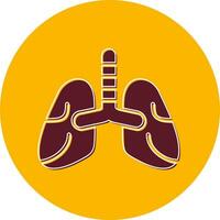 icono de vector de pulmones