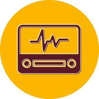 Electrocardiogram Vector Icon