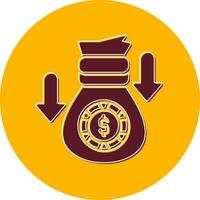 Money Loss Vector Icon