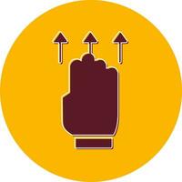 Swipe Up Vector Icon
