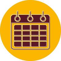 icono de vector de calendario