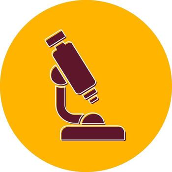 icono de vector de microscopio