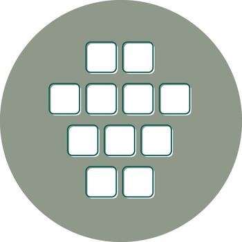 icono de vector de datos estructurados