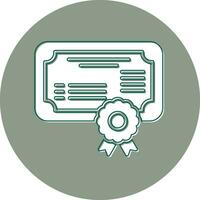 icono de vector de certificado