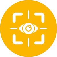 icono de vector de prueba de ojo