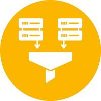 icono de vector de minería de datos