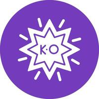 ko vector icono