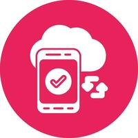 Cloud Sync Vector Icon