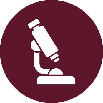 icono de vector de microscopio