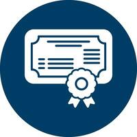 Certificate Vector Icon