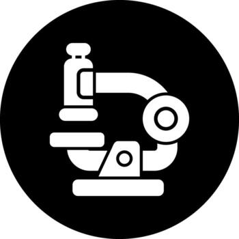 icono de vector de microscopio