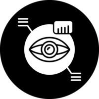 icono de vector de escáner ocular