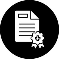 Medical Certificate Vector Icon