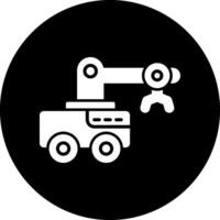 icono de vector de brazo de robot